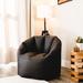 Grovelane Standard Faux Fur Bean Bag Chair in Black | Wayfair 72911CE557344BA89680F5A84639B730