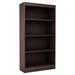 Latitude Run® 58" H x 31" W Solid Wood Standard Bookcase Wood in Black/Brown | 56" H x 28" W x 11.5"D | Wayfair 5E545935C7F942109E41977A722F7CED