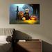 The Holiday Aisle® Drop-Shipping Framed Canvas Wall Art Decor Painting For Halloween Canvas | 12 H x 18 W x 1.5 D in | Wayfair