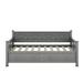 August Grove® Calderin Twin Size Daybed w/ 2 Large Drawers, X-shaped Frame Wood in Gray | 36.1 H x 42.9 W x 80.6 D in | Wayfair