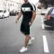 T-shirt da uomo 3D Set abbigliamento sportivo abbigliamento oversize da uomo t-shirt pantaloncini