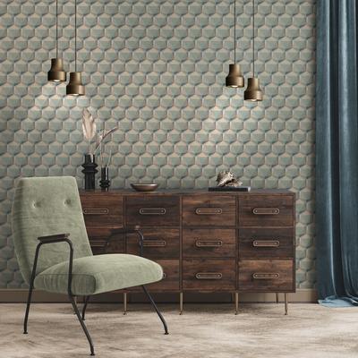 Galerie Wallcoverings Fusion Collection Geometric Motif Non-woven Matte Wallpaper Roll