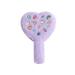 Korean Diamond Inlaid Plush Makeup Mirror Girl Heart Shaped Handheld Makeup Mirror Cute Handle Makeup Mirror