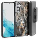 Samsung Galaxy S23 6.1 (2023) Rome Tech Shell Holster Combo Case - Camo Deer (HOL2)