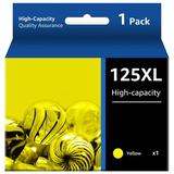 Epson 125 Yellow Ink Cartridge Replacement for Epson 125 T125 Ink Cartridge use for Epson NX125 NX127 NX130 NX230 NX420 NX530 NX625 Epson Workforce 320 323 325 520 Printer (1 Yellow)