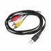 Cable Male Jack Splitter Audio Video AV Composite Adapter Cable to 3RCA