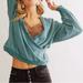 Free People Sweaters | New With Tags Teal Free People Long Sleeve Anyway Pull Over Deep V Neck | Color: Red | Size: L