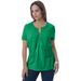 Plus Size Women's Jewel-Neck Shrug by Jessica London in Kelly Green (Size 26/28) Sweater