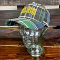 Vans Accessories | Nwt Vans Off The Wall Logo Structured Jockey Hat 6-Panel Green Plaid Unisex Os | Color: Blue/Green | Size: Os