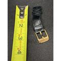 Michael Kors Jewelry | Michael Kors Genuine Leather Half Watch Band Straps 17mm S301 | Color: Black | Size: One Size