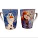 Disney Dining | Disney Frozen Coffee Cups Mugs Set Of 2 Elsa Anna Olaf Frozen Ii | Color: Blue/White | Size: Os