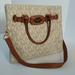 Michael Kors Bags | Michael Michael Kors Large Vanilla Logo Printed Tote | Color: Gold | Size: Os