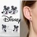 Disney Jewelry | New Disney Mickey Mouse Earrings | Color: Black/Silver | Size: Os