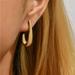 Anthropologie Jewelry | Anthropologie Minimalist Curve Thick Gold Half Hoop Cuff Earrings | Color: Gold | Size: Os