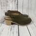 Madewell Shoes | Madewell The Marlo Slingback Clog Olive Green Suede Shoes, Women’s 7 | Color: Green | Size: 7