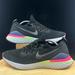 Nike Shoes | Nike Epic React Flyknit 2 Running Shoes Black Sapphire Bq8928-003 Men's Sz 11.5 | Color: Black/Pink | Size: 11.5