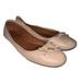 Coach Shoes | Coach Lola Ballet Flats Sz 6.5 Blush Tan Leather Bow Read | Color: Tan | Size: 6.5