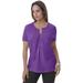 Plus Size Women's Jewel-Neck Shrug by Jessica London in Purple Orchid (Size 12) Sweater