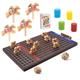 Horse Race Board Games Handcrafted Wooden Set Classic Wooden Horse Racing Game - Fun Family Party Board Game The for Everyone (JPW-04)