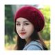 HRTC Winter Hat Beret Women Knit Beanie Warm Flower Pearl Casual Soft Classic Thermal Outdoor Walks Sports Cold Proof Knit Cap Simple