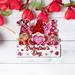 The Holiday Aisle® Valentine's Day Handmade Wood Wall Decor in Pink/Red/White | 6.8 H x 7.9 W x 0.19 D in | Wayfair