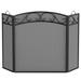 Winston Porter Iron Fireplace Screen Iron in Black | 31 H x 51 W x 2 D in | Wayfair 37E6F7C1E1BC4114B7186B46AA756E13