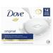 Dove Beauty Bar Cleanser For Gentle Soft Skin Care Original Made With 1/4 Moisturizing Cream 3.75 Oz 14 Bars