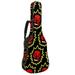 OWNTA Red Boxing Gloves Punching Yellow Sport Pattern Premium Waterproof Oxford Cloth Guitar Bag - 42.9x16.9x4.7 inches Superior Protection for Your Instrument