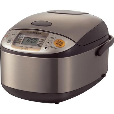 5-1/2-Cup (Uncooked) Micom Rice Cooker and Warmer, 1.0-Liter, Stainless Brown