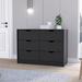 Dresser Curio, Four Drawers, Black Wengue Finish,High quality and durable