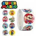 500 stücke Super Mario Bros Aufkleber Anime Siegel Etikett dekorative Luigi Cartoon DIY Sammelalbum