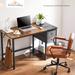 CUSchoice Minimalist 2-Tier Drawer Home Office Writing Desk