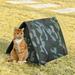 Pets Home Decor ZKCCNUK Outdoor Cats House Outdoor Waterproof Pet Kennel Cold-proof Tent Cats Kennel Dog Kennel Oxford Cloth Pet Bed Removable And Washable Stray Cats House Cats Kennel Clearance