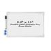 Small Dry Erase Whiteboard 8.5 x 11 Double Sided Aluminum Frame Magnetic White Board Handheld Whiteboard with Marker and Magnets Mini White Board for School Home Office