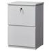 BULYAXIA 2 Drawer Wood File Cabinet with Lock Printer Stand Vertical Filing Cabinet fits A4 Letter and Legal Size Documents for Home Office White