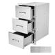 Vevor 16 x 28.5 x 20.5 Outdoor Kitchen Drawers with Flush Mount Triple Access BBQ Drawers
