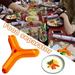 Eguiwyn Food separator 3 Dinner Cutlery Compartments Silicone Divider Home Product Separator Food Kitchenï¼ŒDining & Bar Tableware Red