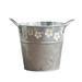 Baocc Flower Pots Dried Flower Flower Vase Flower Bucket Flower Flower Arrangement Balcony Flower Pot Iron Bucket Retro Old Wrought Iron Hanging Bucket 1Pc