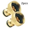 Lierteer Fitting 3/4 to 1/2 INCH Brass Garden Faucet Hose Tap Water Adapter Connector