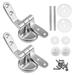 Attaches Toilet Seat Hinge Set of 2 Replacement Toilet Seat Hinges with Zinc Alloy Fasteners