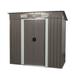 Roromall 6 x 4 FT Outdoor Metal Storage Shed with Floor Frame Storage House Garden Shed with Lockable Door for Garden Backyard Patio Lawn