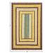 Casavani Hand Block Printed Brown Cotton Dhurrie Hallway Stair Runner Rug Outdoor Patio Rug 2.6x10 feet