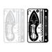 NUOLUX 2Pcs Professional Outdoor Survival Multi-tool Cards for Camping Hiking Fishing