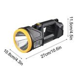 CELNNCOE Flashlights High Lumens Rechargeable Super Bright Double-Head Portable Flashlight Super Bright Handheld Spotlight High Lumens LED Flashlight Large Battery Long Lasting Powerful