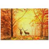 SKYSONIC 500PCS Jigsaw Puzzles Deer in Autumn Forest Adult Children Intellective Toy Puzzles Game Modern Home Decoration