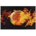 SKYSONIC 3D Burning Flame Basketball Wooden Jigsaw Puzzles Intellectual Entertainment Educational Puzzles Fun Game for Family Children and Adults 500pcs