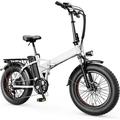 Yoloway Mars Electric Bike for Adults 500W Foldable 20 x 4.0 Fat Tire Electric Bicycle 48V 12.5AH Removable Battery Electric Folding Bike with Dual Shock Absorber