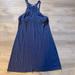 Athleta Dresses | Athleta Blue Tank Top Dress Women’s Size Medium | Color: Blue/Tan | Size: M