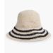 Kate Spade Accessories | Kate Spade Stripe Crushable Straw Cloche Hat | Color: Cream | Size: Os