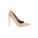 Steve Madden Heels: Pumps Stilleto Cocktail Party Tan Solid Shoes - Women's Size 10 - Pointed Toe